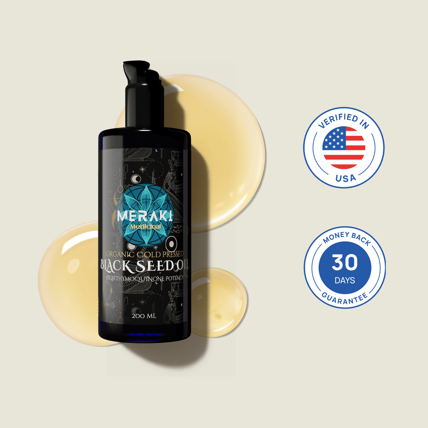 High Potency Cold-Pressed Organic Black Seed Oil with 3% Thymoquinone - PureNaturalRadiance.com
