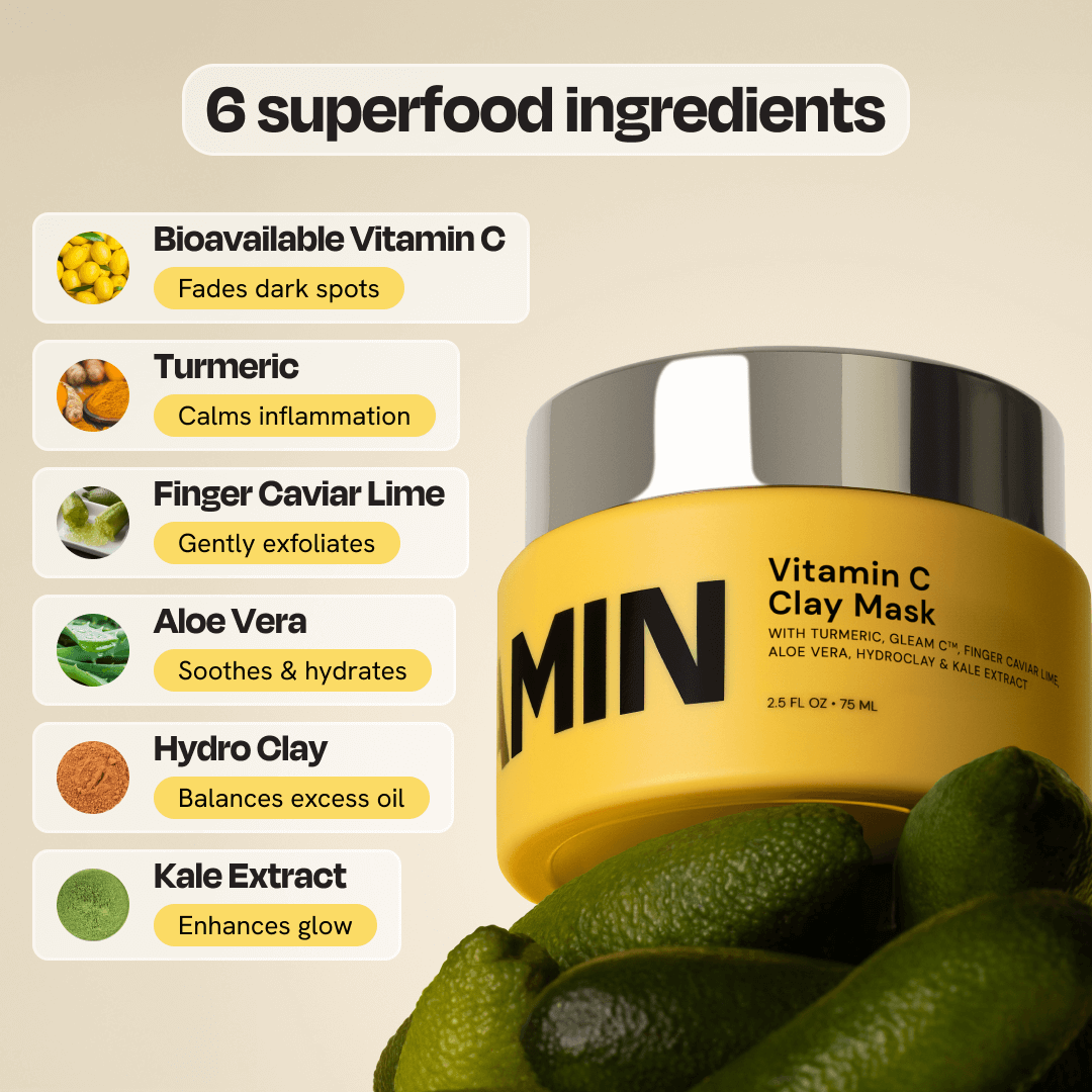 Vitamin C Clay Mask - PureNaturalRadiance.com