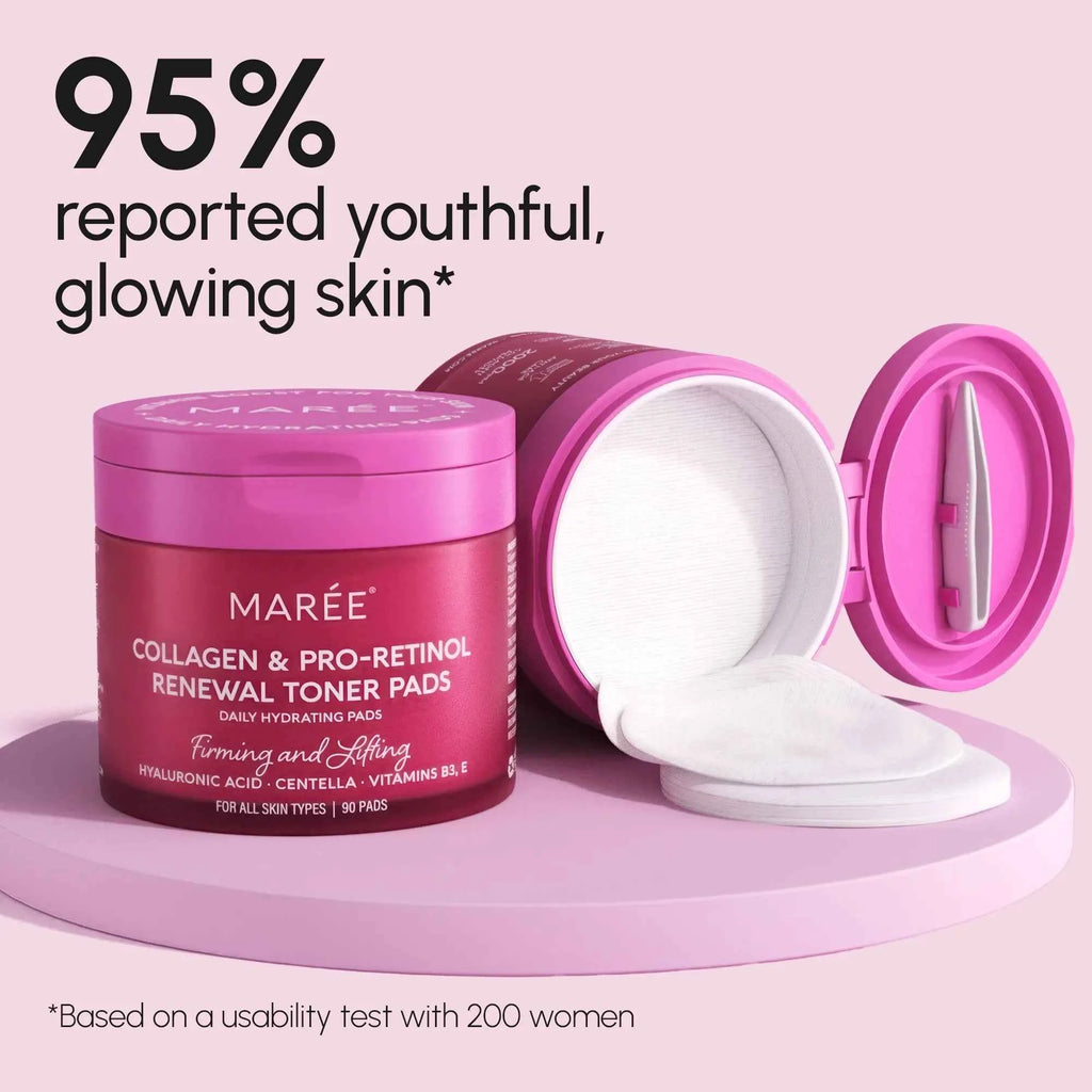 Collagen Retinol Toner Pads for Youthful and Radiant Skin
